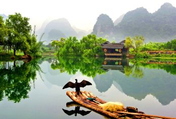 阳朔遇龙河景区+十里画廊+世外桃源一日游【私家团一单一团】【[特别赠送]每人1瓶矿泉水；同时[享受特惠价订演出票]印象刘三姐或千古情，特惠演出票预订请咨询客服！】