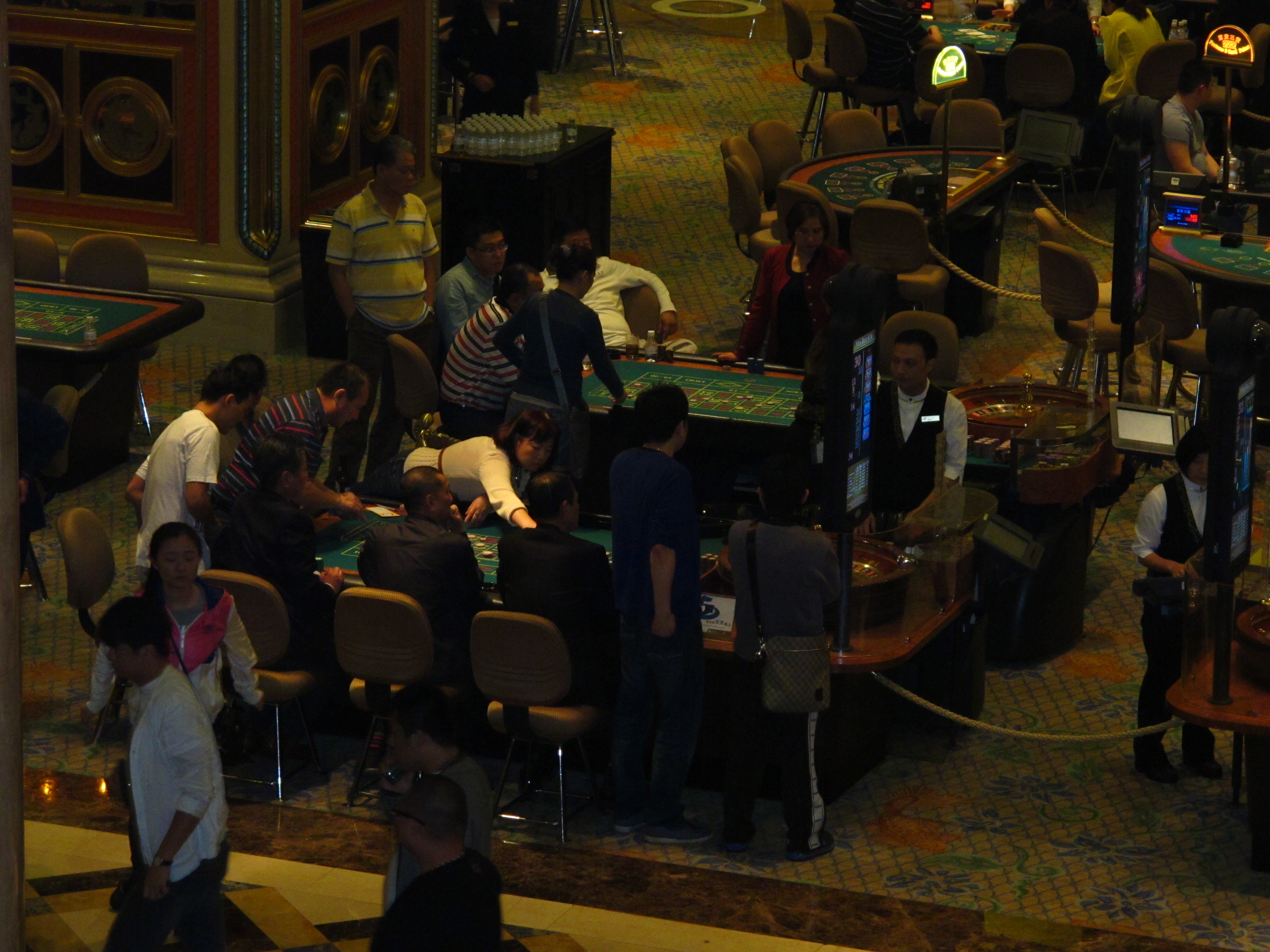 (威尼斯人大赌场)瞥一眼大赌场